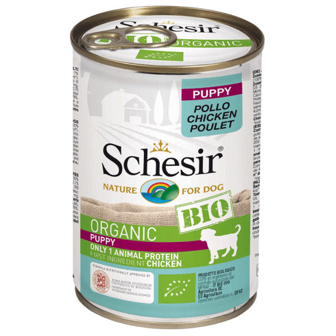 Hrana umeda pentru caini Schesir Bio Puppy 400g